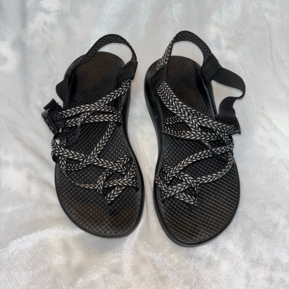 Chaco Black Sandals with Braided Straps